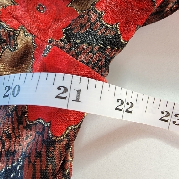 R&K Evening Rose Pattern Jacket Size Large EUC - Picture 6 of 9